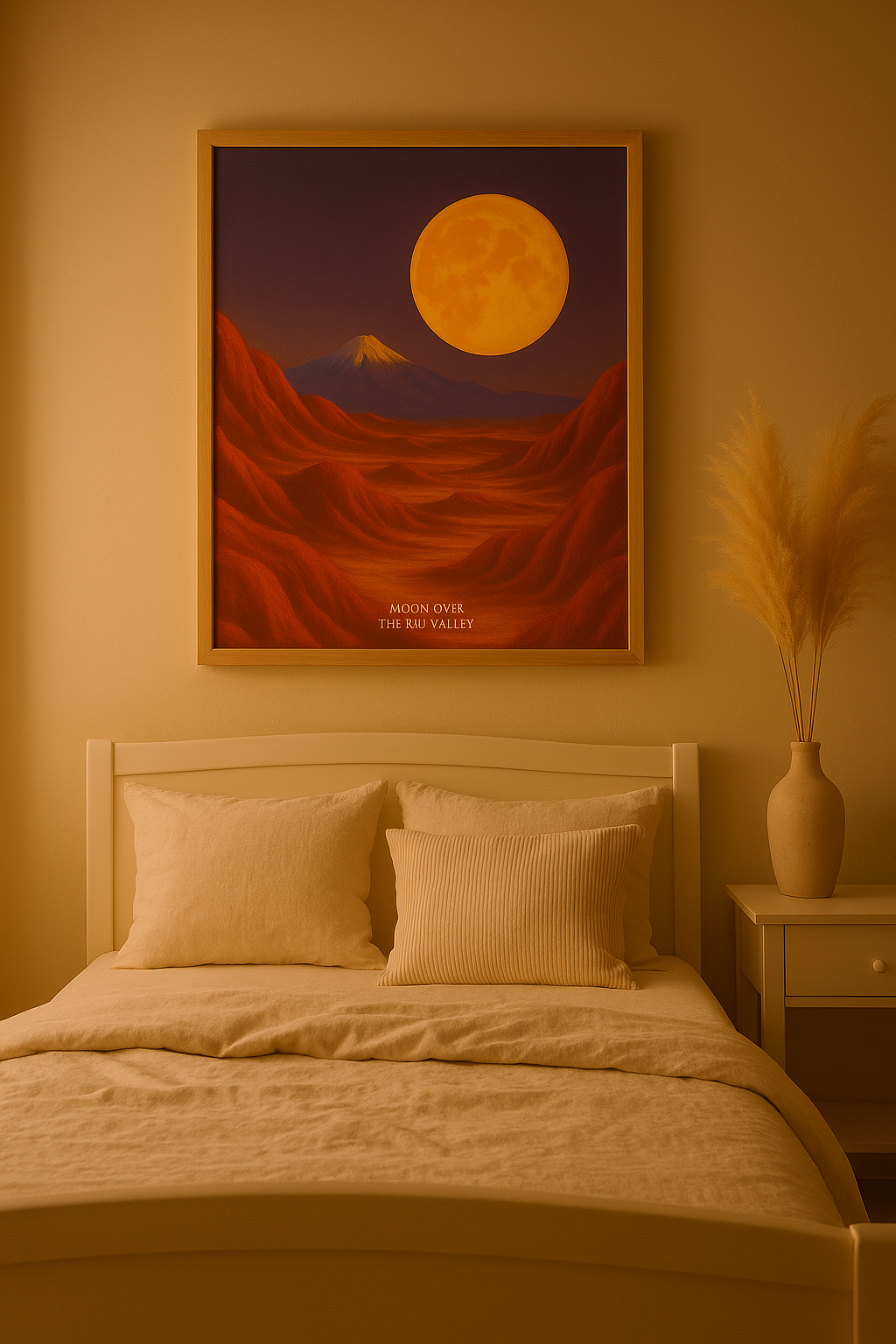 Moon over the Red Valley | Luna del Valle Rojo - Printable art