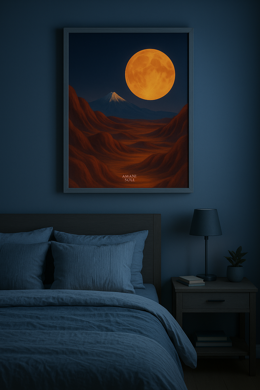 Moon over the Red Valley | Luna del Valle Rojo - Printable art